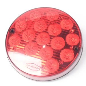 LAMPARA REDONDA STOP 155MM PLANA LENTE CRISTAL