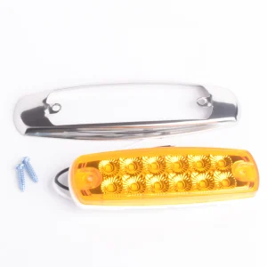 LAMPARA LATERAL 12L SMD PLANA LENTE AMARILLO 12V