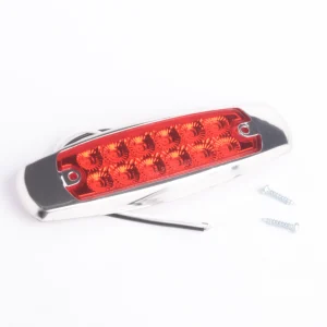 LAMPARA LATERAL 12L SMD PLANA LENTE ROJO 12V