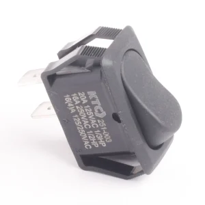 SWITCH 1 GOLPE 3C TECLA NEGRA 3X1.5 16A