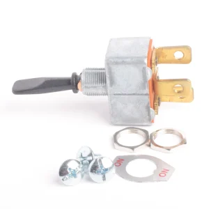 SWITCH 2 GOLPES 3P SPDT ON-OFF-ON CODILLO METALICO NEGRO 50AMP (34222)