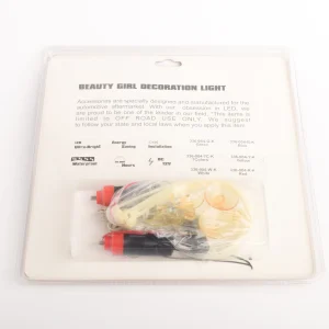 LOGO ADHESIVO CHICA 48 LED AMARILLA 2PCS