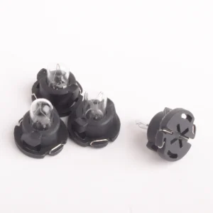 BOMBILLO T5 CON BASE NEGRA 12V 1.4W