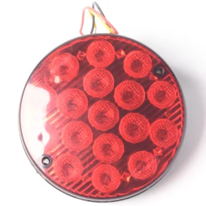 LAMPARA LED STOP REDONDO 155M LENTE ROJO