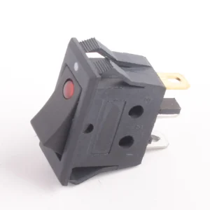 SWITCH INTERRUPTOR NEGRO CUADRADO P ROJO 2C