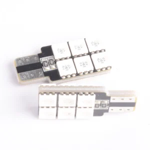 BOMBILLO LED DE BASE T13 - W2,1X9 - 12 LED - 5050SMD - 12 V - VERDE