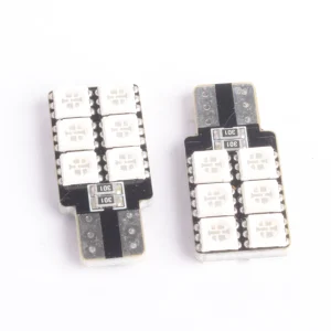 BOMBILLO LED DE BASE T13 - W2,1X9 - 12 LED - 5050SMD - 12 V  AMARILLO