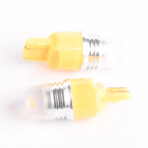 BOMBILLO LED T10 DE BASE - W3X16D - 1 LED (1W HP) - 3014SMD - 12V - AMARILLO
