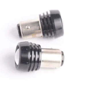 BOMBILLO LED S25 (1156) DE BASE - BA15S / BA15D / BAY15D - 1 LED (1.5W HP) - 12V - ROJO