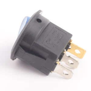 SWITCH BALANCIN ON-OFF 3C REDONDO 12V 10A AZUL