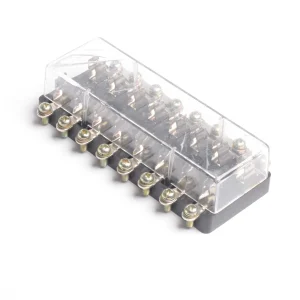 CAJA PORTAFUSIBLE  8 PUESTOS FUSIBLES DE VIDRIO