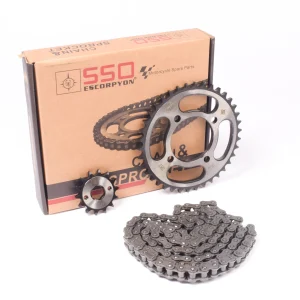 KIT DE TRANSMISION CON CADENA-38T / 14T 428H-124