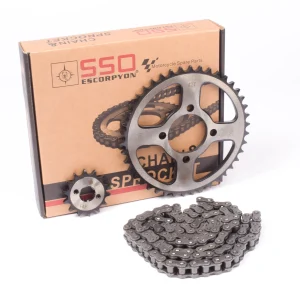 KIT DE TRANSMISION CON CADENA-42T / 14T 428H-120