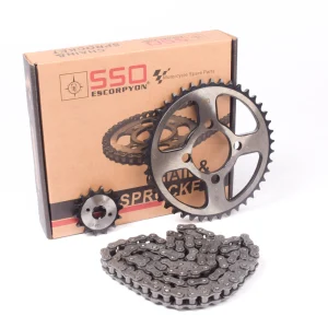 KIT DE TRANSMISION CON CADENA-42T / 14T 428H-120
