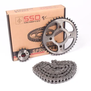 KIT DE TRANSMISION CON CADENA-43 / 15 / 428H X 132