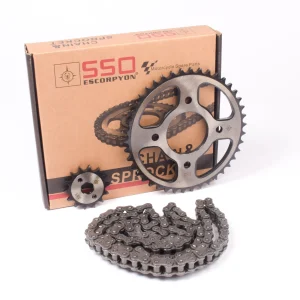 KIT DE TRANSMISION CON CADENA-42T / 14T / 428 H X 124