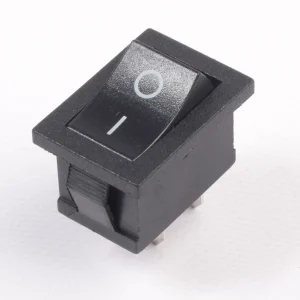 SWITCH BALANCIN ON-OFF 2C RECTANGULAR NEGRO PEQUEÑO 6A 125VAC 250VAC