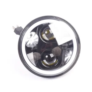 EXPLORADORA 5.75'' 50W LED CREE 3535 (H4 SOCKET) OJO (BLANCO Y AMARILLO )143X75MM