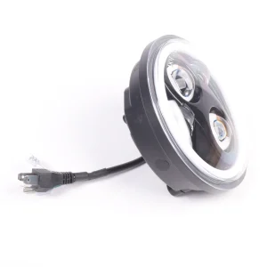 EXPLORADORA  5.75'' 50W LED       CREE 3535  (H4 SOCKET)    OJO (BLANCO Y AMARILLO )143X75MM