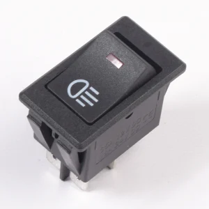 SWITCH 12V 35A TECLA LUCES UNIVERSAL NEGRO