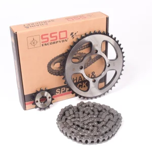 KIT DE TRANSMISION CON CADENA-45T/14T 428H-124