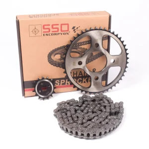 KIT DE TRANSMISION CON CADENA-45T/15T 428H-138